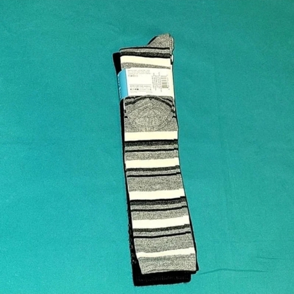 3 pairs Hue Long Boot Knee Socks, 3-pack, dark grey,striped, NWT - Picture 8 of 8